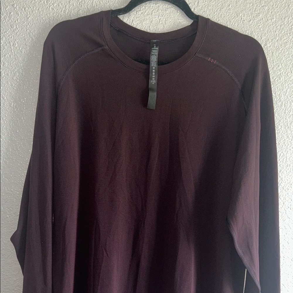 lululemon athletica Deep Maroon Long Sleeve Tee